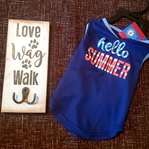 Dog leash holder and AKC puppy Outfit